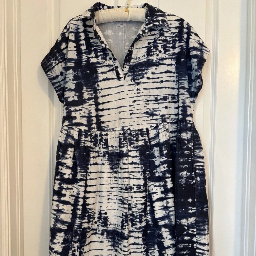 Tulip - Women’s Blue Tie Dye Dress